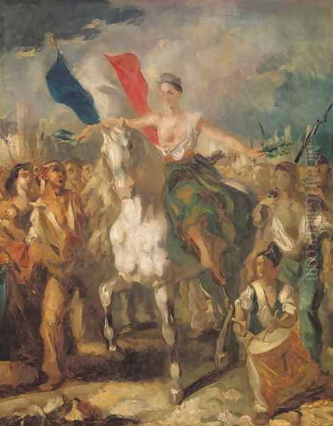 Study for 'Liberty', 1830 Oil Painting by Louis Boulanger