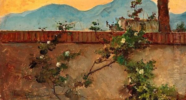 Muro De Jardin Oil Painting by Fondevila Arcadi Mas I