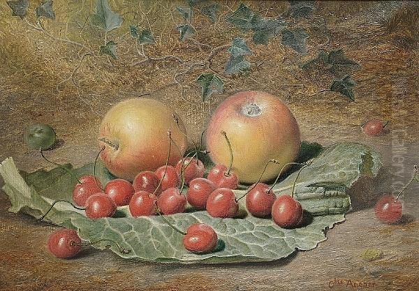 Still Lifes Of Fruit Oil Painting by Charles Archer