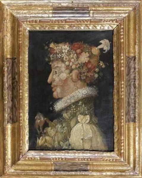 Le Printemps Oil Painting by Giuseppe Arcimboldo