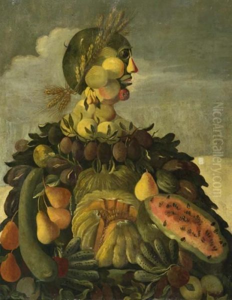 Allegorie Des Sommers. Oil Painting by Giuseppe Arcimboldo