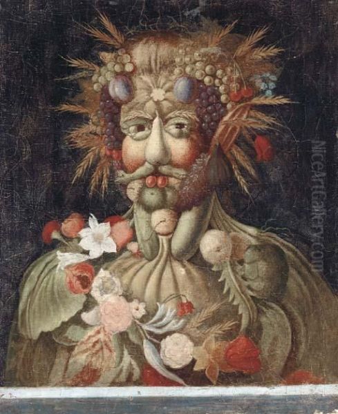 Vertumnus, Rudolf Ii Oil Painting by Giuseppe Arcimboldo