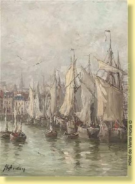 Port De Peche Oil Painting by Henri Arden