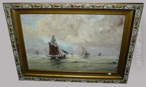 Marine Oil Painting by Henri Arden