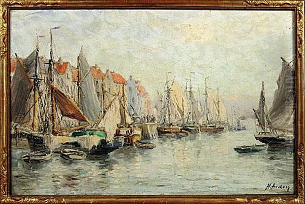 Zuiderse Haven. Oil Painting by Henri Arden