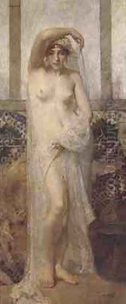 The Bath Oil Painting by William A. Breakspeare