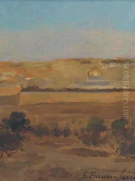 Jerusalem Oil Painting by Gustave Bauernfeind