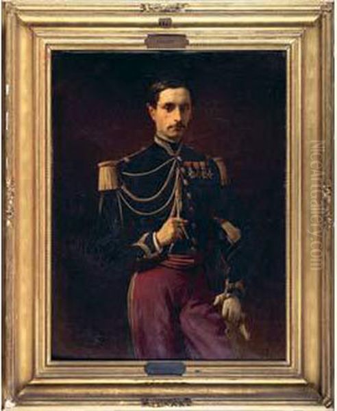 Portrait Du Baron Rene Reille, Capitaine D'etat-major by Edouard Armand-Dumaresq