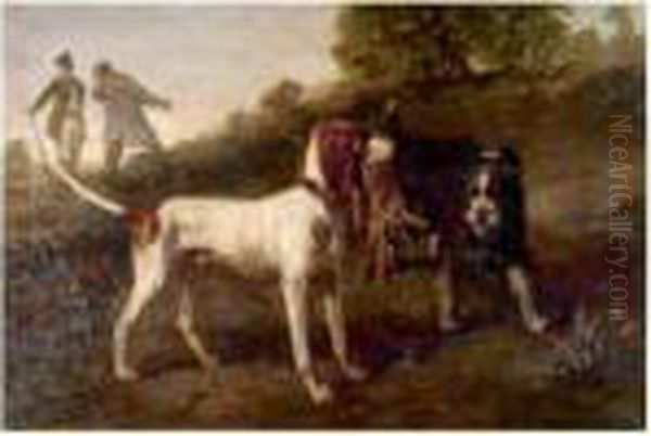 Le Garde-chasse Et Le Braconnier Oil Painting by Edouard Armand-Dumaresq