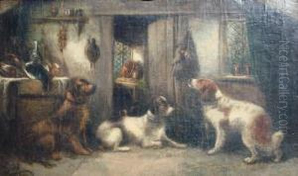 Waiting For The Master Oil Painting by George Armfield