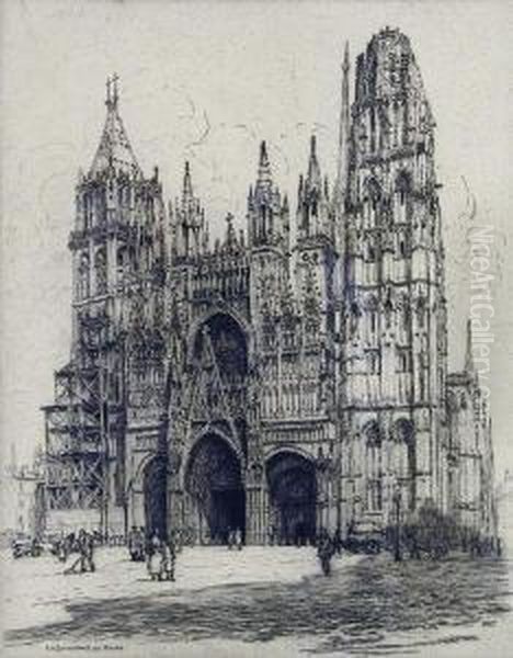 La Cathedrale De Rouen Oil Painting by Caroline Helena Armington