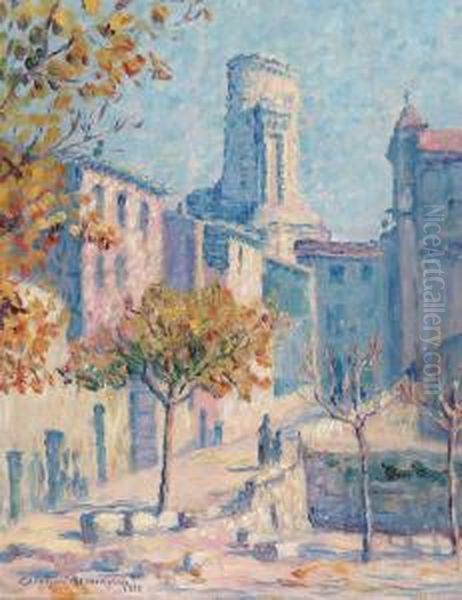 La Turbie [near Monte Carlo,riviera] Oil Painting by Caroline Helena Armington