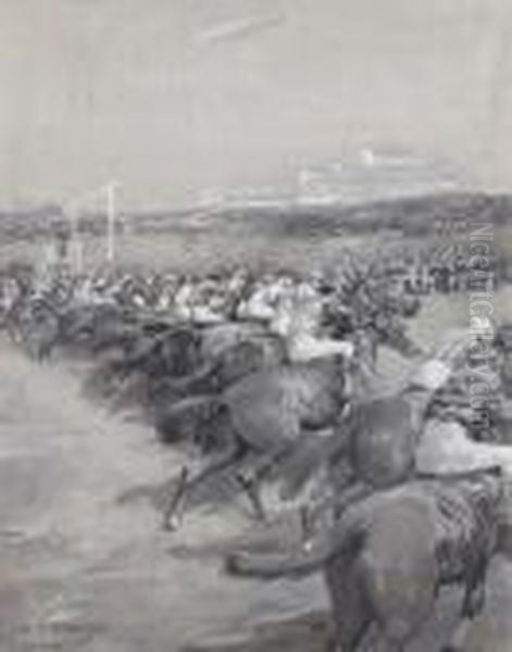 The Derby Oil Painting by George Denholm Armour