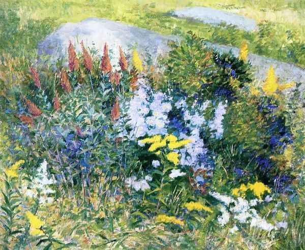 Rock Garden at Giverny 1897 Oil Painting by John Leslie Breck