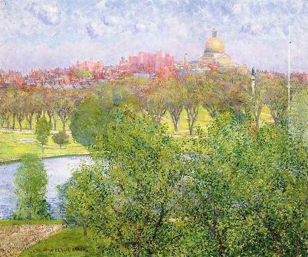 The Gilded Dome, Spring Oil Painting by John Leslie Breck