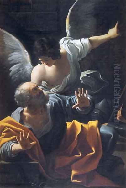 The Liberation of St. Peter Oil Painting by Sisto Badalocchio