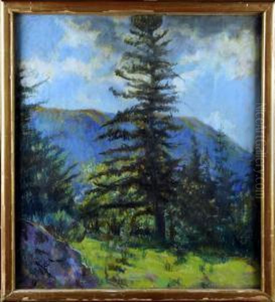 Les Sapins Oil Painting by Berthe Art