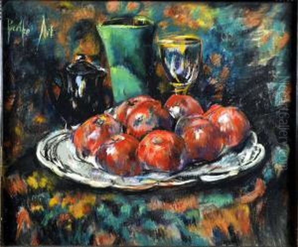 Nature Morte Aux Pommes Oil Painting by Berthe Art