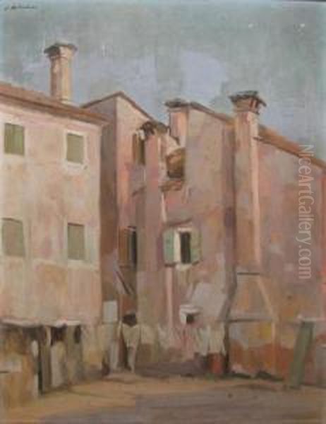 Peisajin Italia Oil Painting by Constantin Artachino