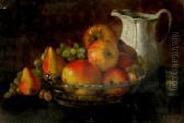 Still Life With Fruit Oil Painting by Constantin Artachino