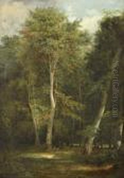 Paysage Oil Painting by Louis Artan De Saint-Martin