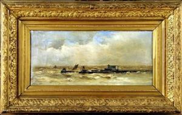 [marine] Oil Painting by Louis Artan De Saint-Martin