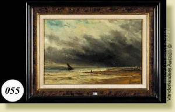 L'orage Oil Painting by Louis Artan De Saint-Martin