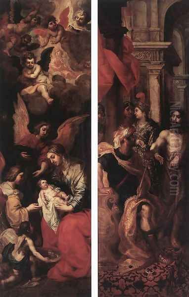 Wings Of An Altarpiece 1620 Oil Painting by Hendrik van Balen