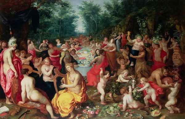 Feast of the Gods Oil Painting by Hendrik van Balen