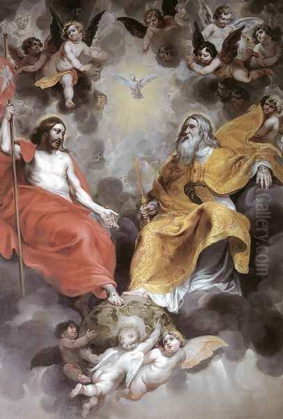 Holy Trinity Oil Painting by Hendrik van Balen