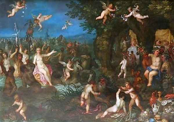 The Wedding of Bacchus and Ariane Oil Painting by Hendrik van Balen