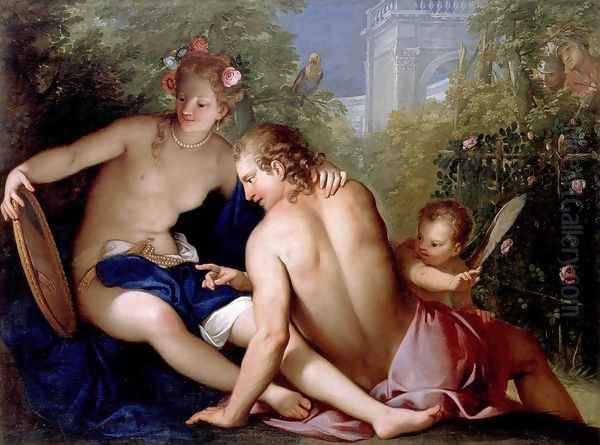 Rinaldo and Armida Oil Painting by Antonio Bellucci