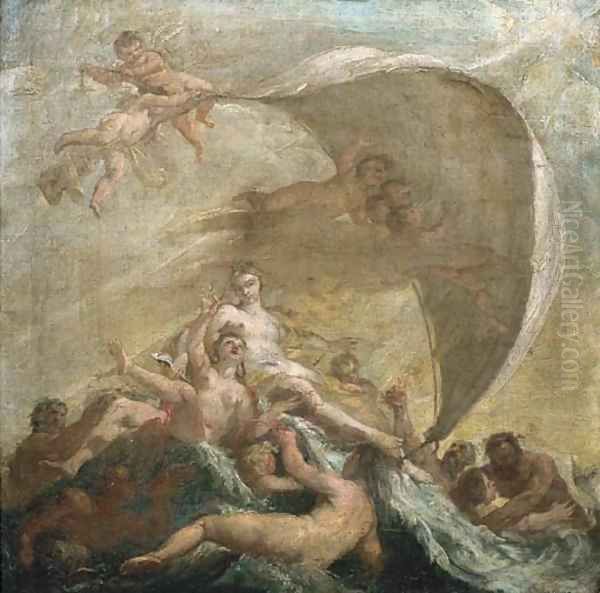 The Triumph of Galatea 3 Oil Painting by Antonio Bellucci