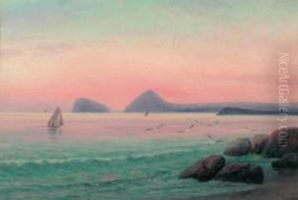 Encounter Bay Towards The Bluff Oil Painting by James Ashton