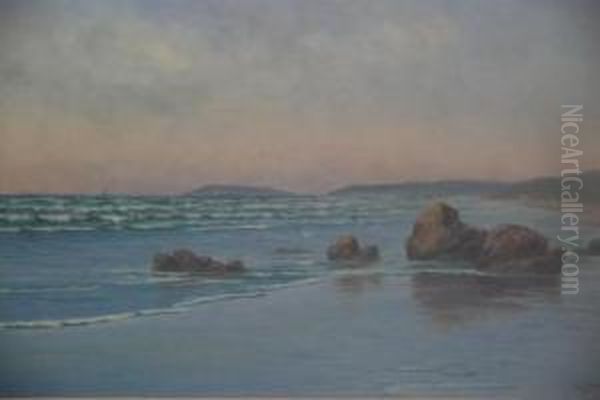 Coastal Landscape Oil Painting by James Ashton