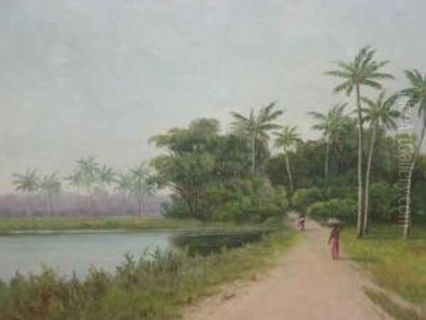 Ceylon Oil Painting by James Ashton