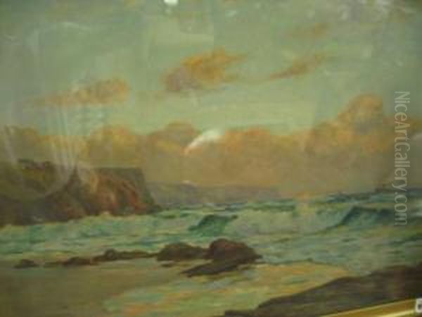 Noarlunga Headland Oil Painting by James Ashton