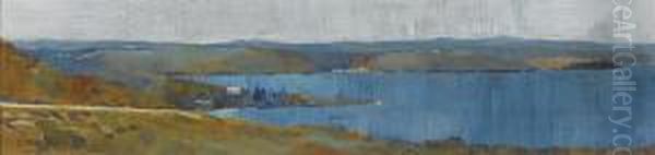 Harbour From Bellevue Hill Oil Painting by Julian Rossi Ashton