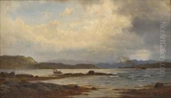 Fra Prestoen I Sundfjord Oil Painting by Anders Monsen Askevold