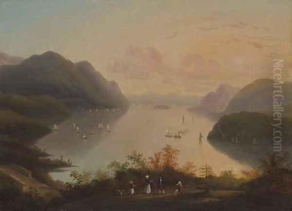 View of the Hudson River Near West Point Oil Painting by Thomas Birch