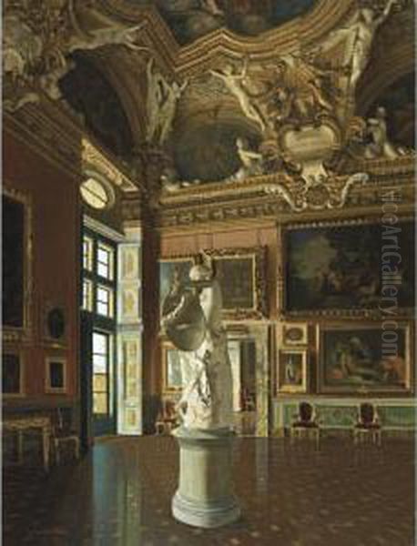 Inside The Pitti Palace Oil Painting by Antonio Maria Aspettati