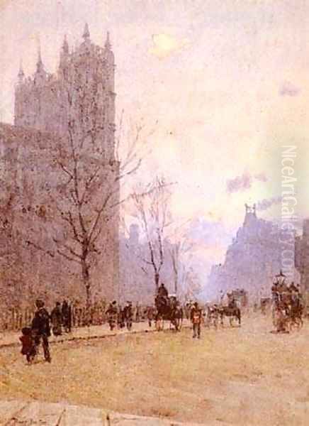 Westminister Abbey Oil Painting by Rose Maynard Barton