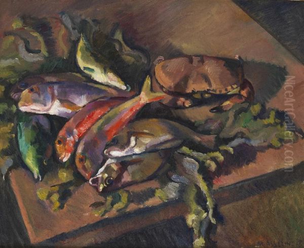 Les Poissons Oil Painting by Maurice Asselin