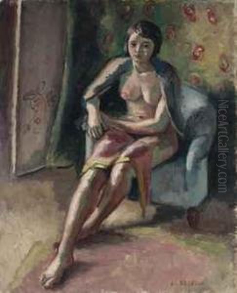 Jeune Femme De Marseille Oil Painting by Maurice Asselin