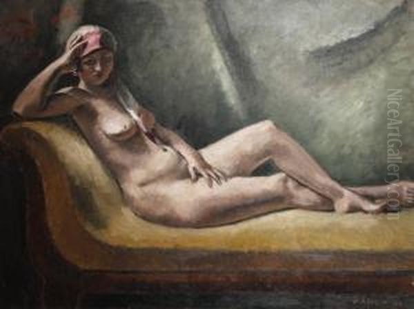 Le Repos Du Modele Oil Painting by Maurice Asselin