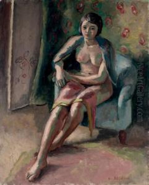 Jeune Femme De Marseille Oil Painting by Maurice Asselin