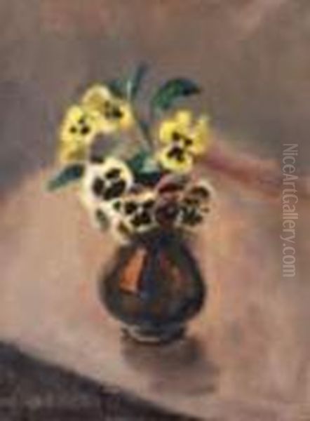 Vase D'anemones. Oil Painting by Maurice Asselin