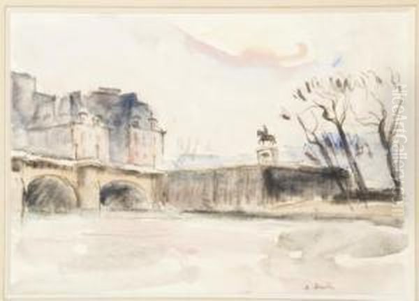 La Seine Et Le Pont-neuf Oil Painting by Maurice Asselin