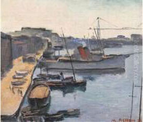 Port De Marseille Oil Painting by Maurice Asselin