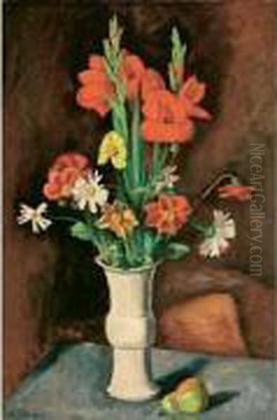 Le Vase De Fleurs Oil Painting by Maurice Asselin